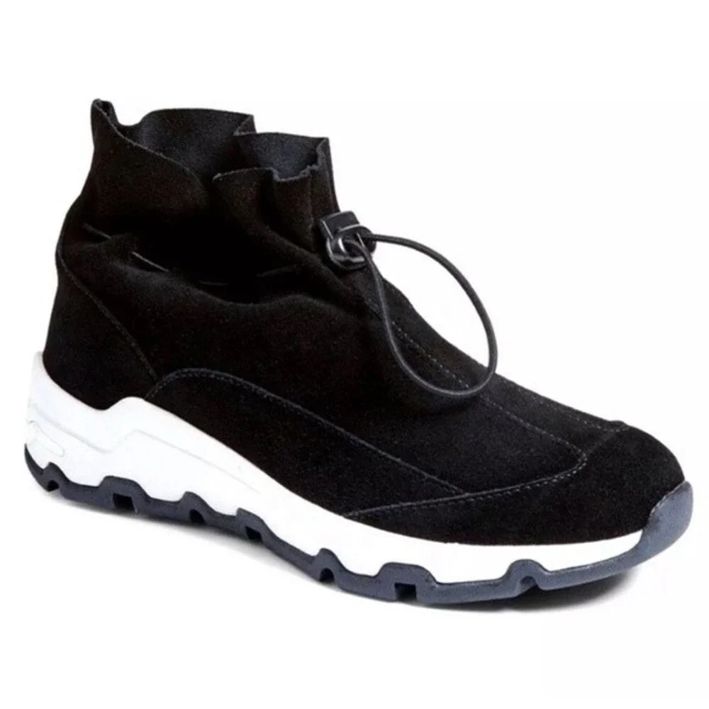 Opening Ceremony Ikke Black Suede Sneakers Athletic Shoes Booties Euro 36